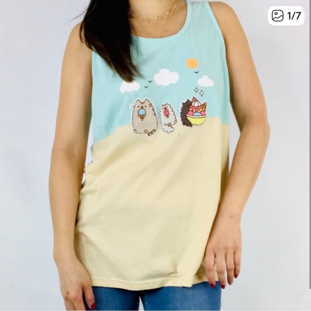PUSHEEN CAT - The Beach Sweet Treat Tank Top - Summer Box 2018 EXCLUSIVE